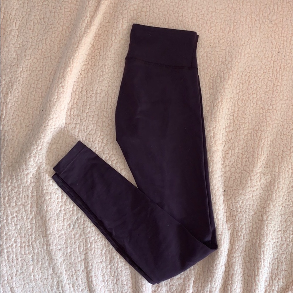 Lululemon Size 6 Maroon Leggings